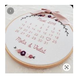 Customised Handmade Calender Hoop 